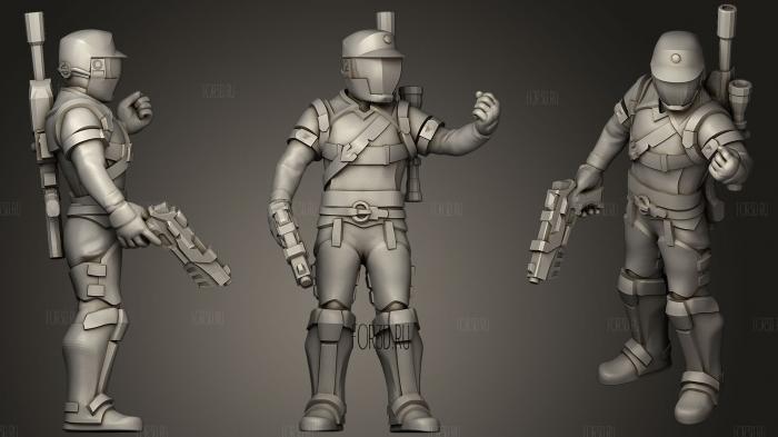 Imperial Agent stl model for CNC